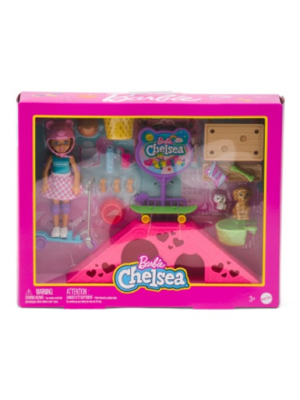 Barbie Chelsea Pink & Teal Skatepark Playset
